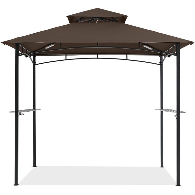 Outdoor Garden Pavilion Gazebo Customized Adjustable Louvered Roof Waterproof Motorized Aluminum Waterproof Canopy Rattan Gazebo