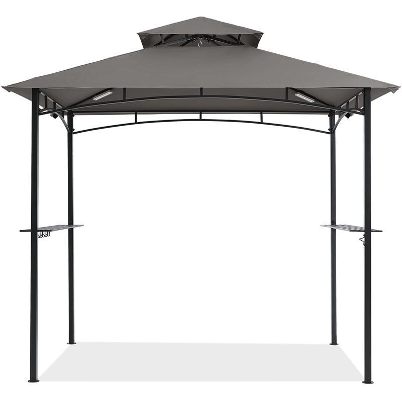 Outdoor Garden Pavilion Gazebo Customized Adjustable Louvered Roof Waterproof Motorized Aluminum Waterproof Canopy Rattan Gazebo