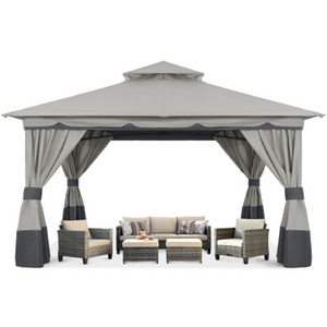 All Aluminum Sun Room Good Quantity Custom Furniture Patio Pergola Outdoor Louver Retractable Adjustable Roof Pergola Gazebos