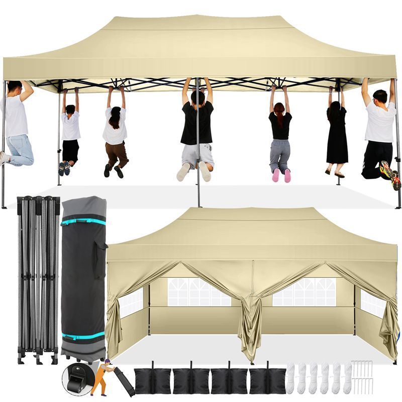 10X20 Trade Show Pop up Canopy Tent Folding Advertising Exhibition Marquee Gazebo Tent Camping Gazebo Event Tent for Outdoor