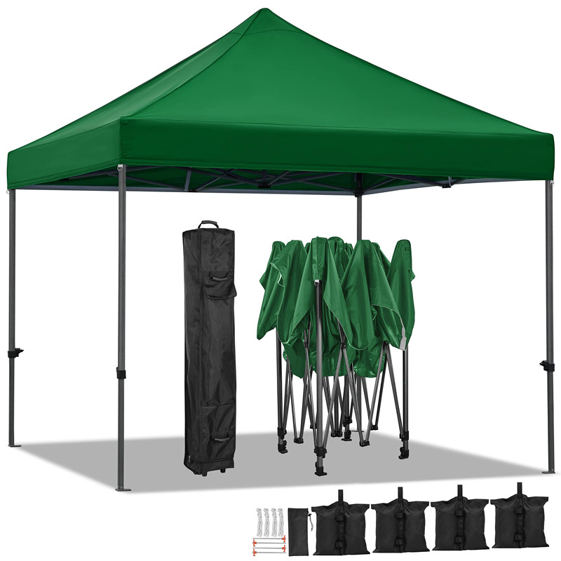 Custom Portable 10X10 Folding Pop up Gazebo Trade Show Canopy Tent Garden Parasol Camping Canopy