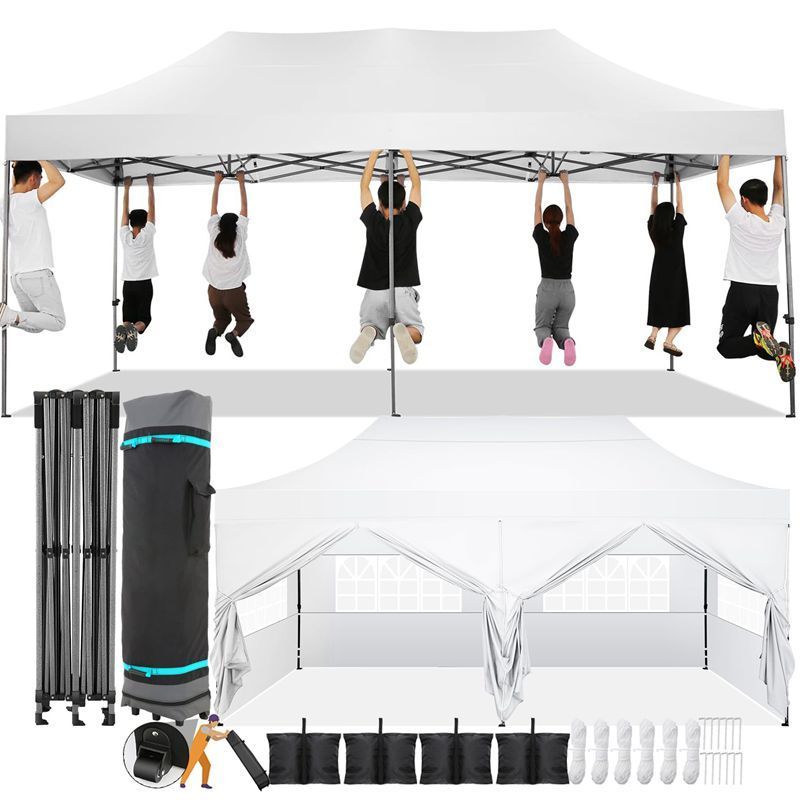 10X20 Trade Show Pop up Canopy Tent Folding Advertising Exhibition Marquee Gazebo Tent Camping Gazebo Event Tent for Outdoor