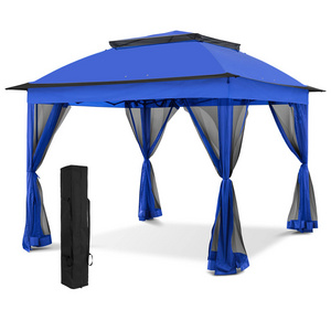 Customization Motorized Louvred Pergola Powder Coated BBQ Patio Cover Aluminum Garden Gazebo