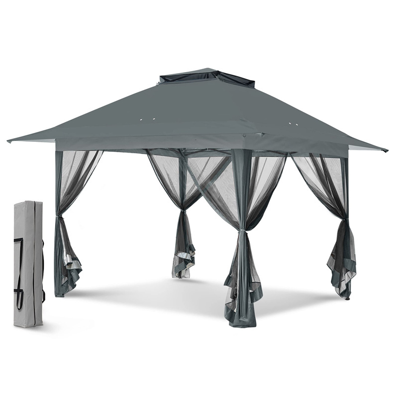 Customization Motorized Louvred Pergola Powder Coated BBQ Patio Cover Aluminum Garden Gazebo