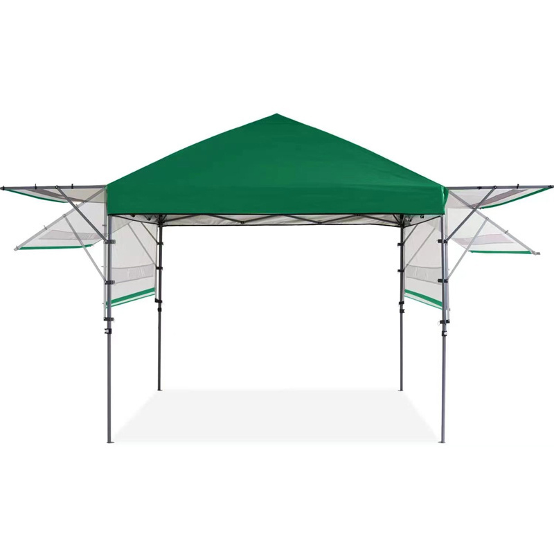 10' x 17' Portable Canopy Outdoor Camping Tent Express Khemah Night Market Ramadan Tent With Side Canopy