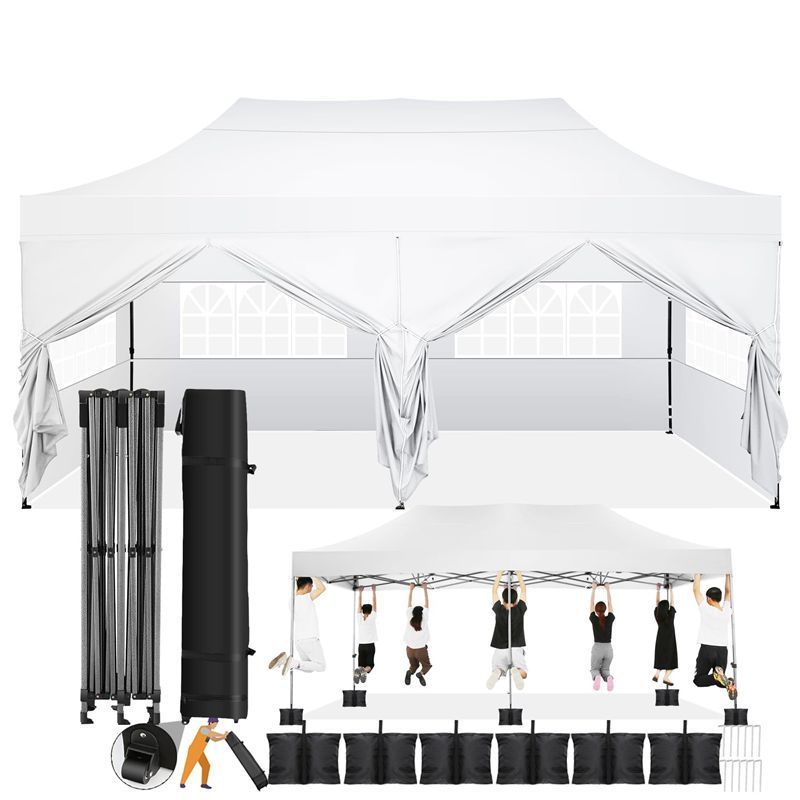 Gazebo Top Cover 420D Waterproof Garden Gazebo Canopy Outdoor Tent Marquee Market Replacement Tent Shade Party Pawilon Tent