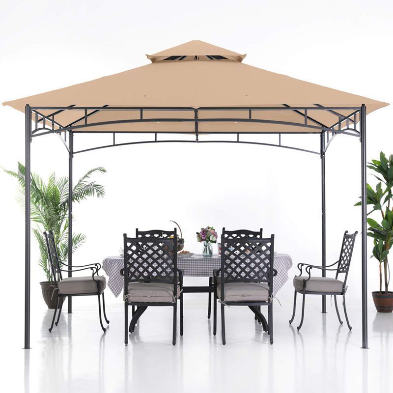 Chinese Manufacturer Modern Waterproof Prefab Container Outdoor Garden Gazebo Club Favorite Aluminum Outdoor Grilling Gazebo