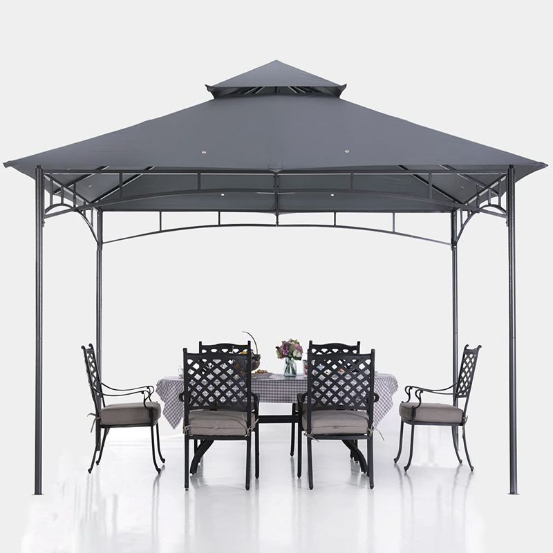 Chinese Manufacturer Modern Waterproof Prefab Container Outdoor Garden Gazebo Club Favorite Aluminum Outdoor Grilling Gazebo