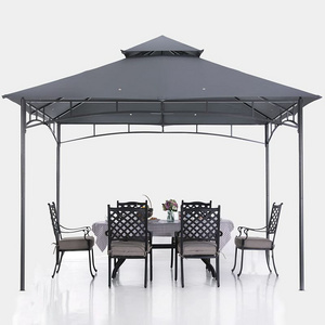 Chinese Manufacturer Modern Waterproof Prefab Container Outdoor Garden Gazebo Club Favorite Aluminum Outdoor Grilling Gazebo