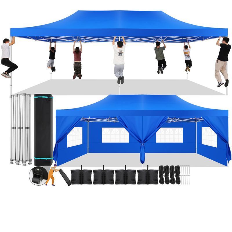 10X15 Pop up Canopy Commercial Tent Outdoor Commercial Instant Gazebo Tent 3X6m Party Wedding Canopy Tent with Sidewalls