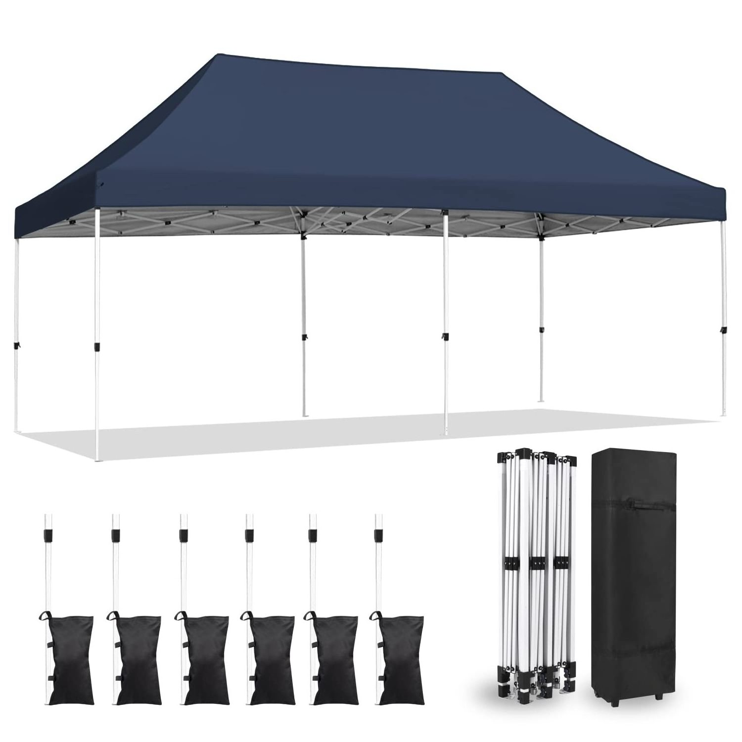 3X6m Pop up Canopy Easy-up Foldable Event Tent Outdoor Sunshade Canopy Tent Outdoor Heavy Duty Pop Up Gazebo