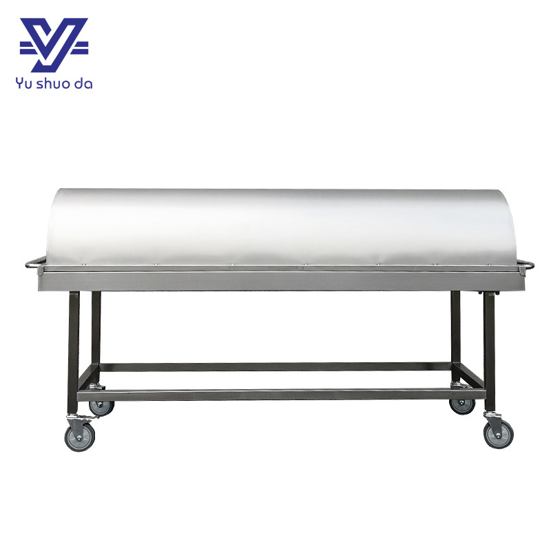 Hot sale funeral equipment autopsy dead body transport trolley with cover