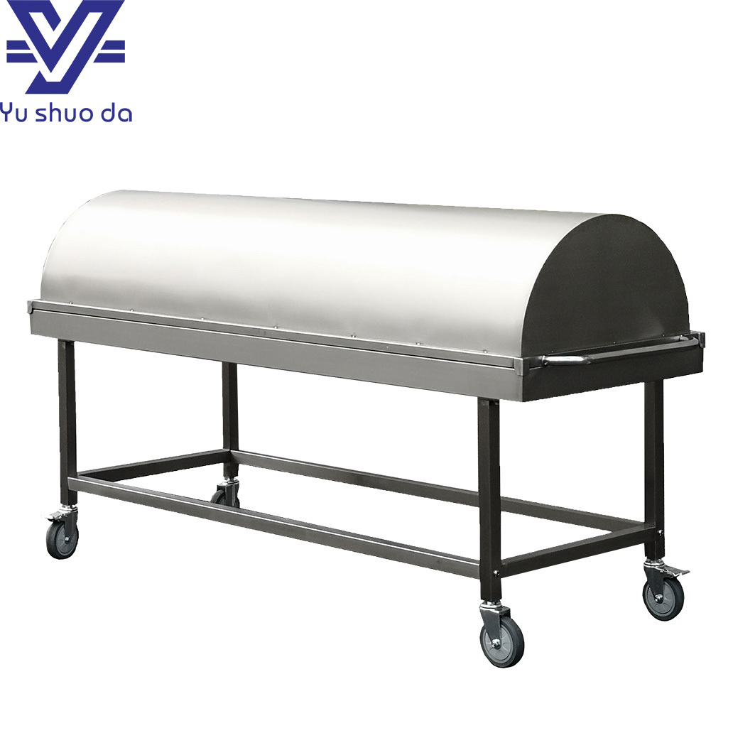 Hot sale funeral equipment autopsy dead body transport trolley with cover