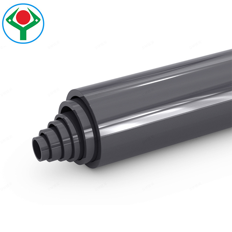 PVC pipe hard thick water plastic pipe 40 50 90 110 140 160mm China manufacturer