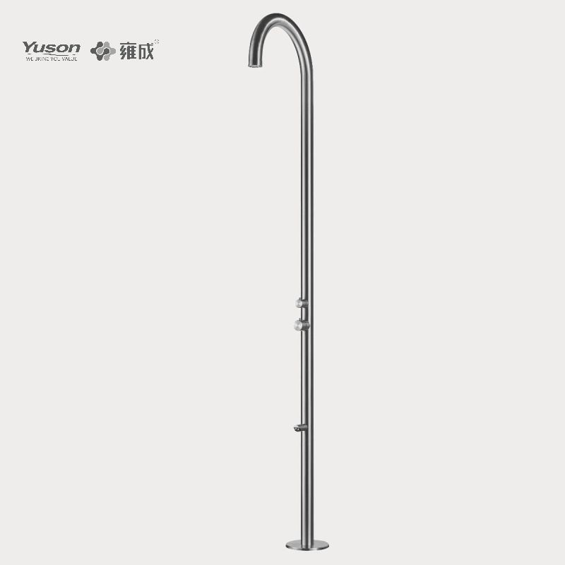 YUSON YS78666 Wholesale High Quality rustproof stainless steel 304 outdoor shower outdoor pool shower garden shower for swimming