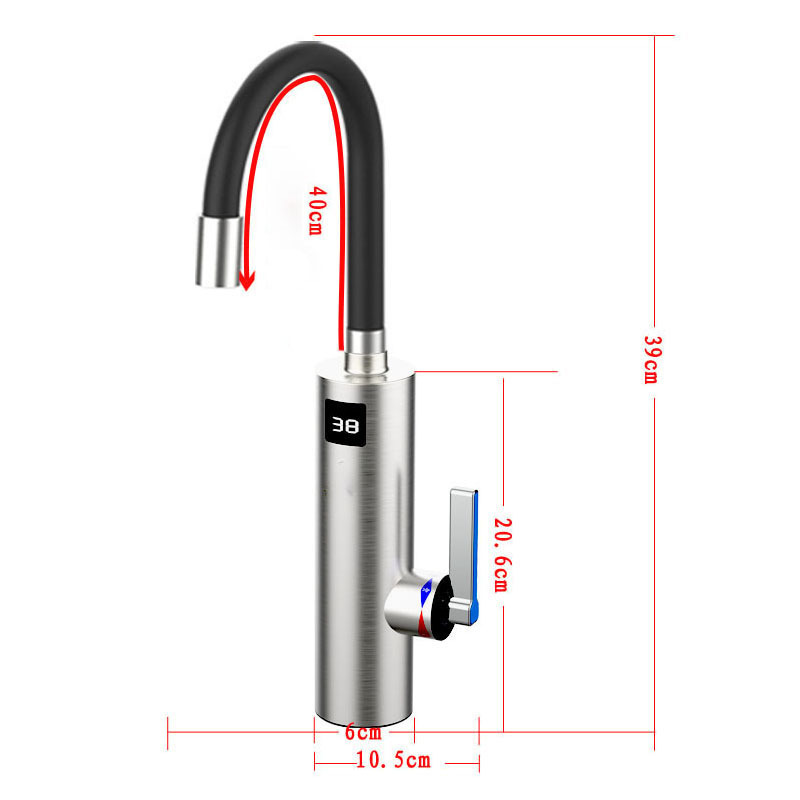 Yuson 3341-50 Stainless Steel Hot Cold Bathroom Basin Faucet  Electric Faucet Instant Water Heater