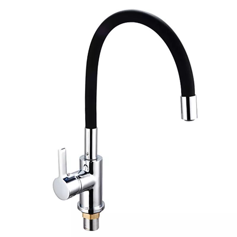 Yuson 3018  Modern Brass Single Lever Hot Cold Water Sink Mixer taps Kitchen sink Faucet With Silicon Spout