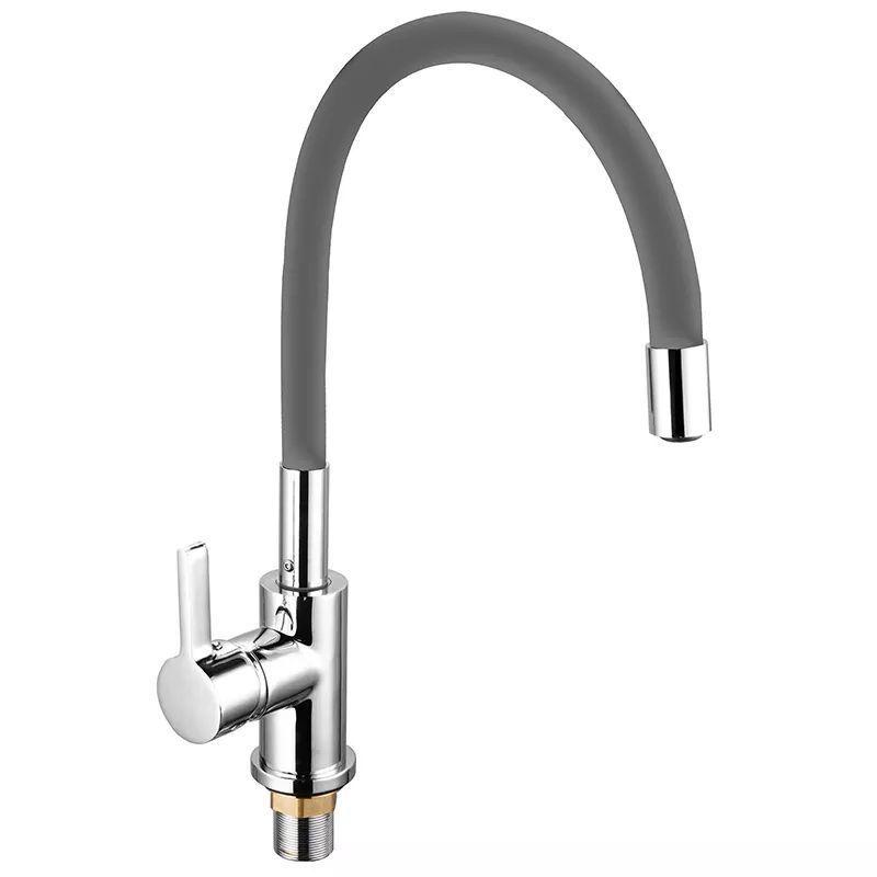 Yuson 3018  Modern Brass Single Lever Hot Cold Water Sink Mixer taps Kitchen sink Faucet With Silicon Spout