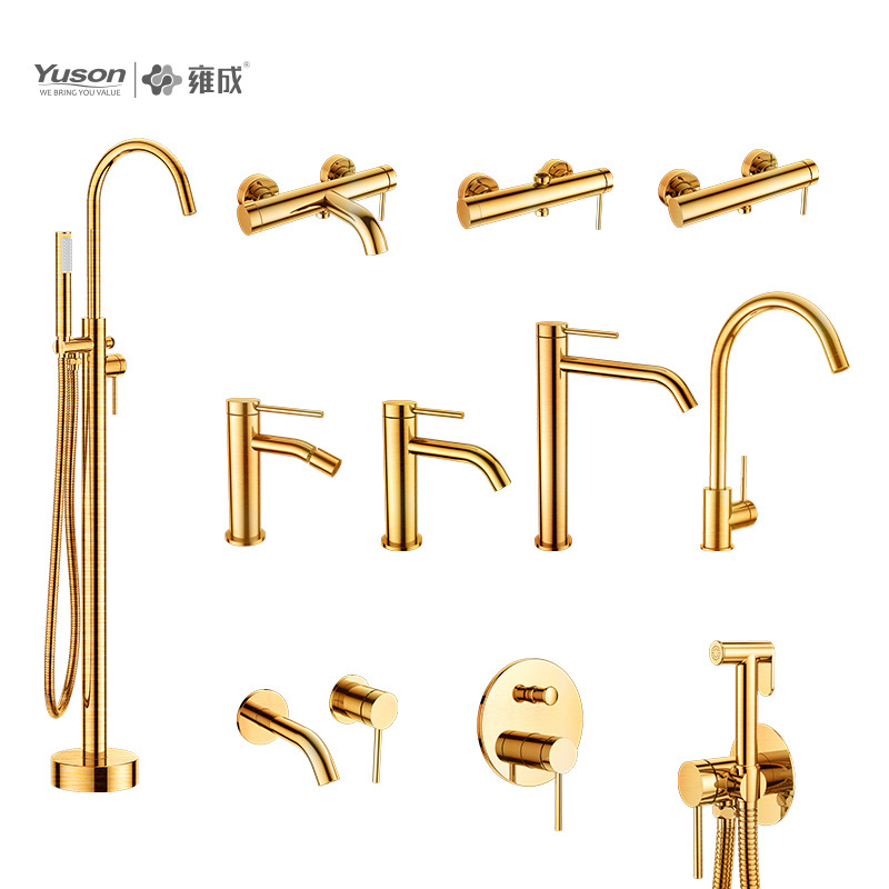 Yuson 3375-10 Single Handle 2 Way Diverter Bathroom Hot And Cold Water Mixer Valve Brass Shower Faucet