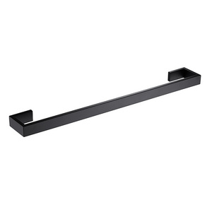 Yuson 12724-MB Bathroom Accessories Modern Design Matt Black Plated Stainless Steel 24" Towel Rack