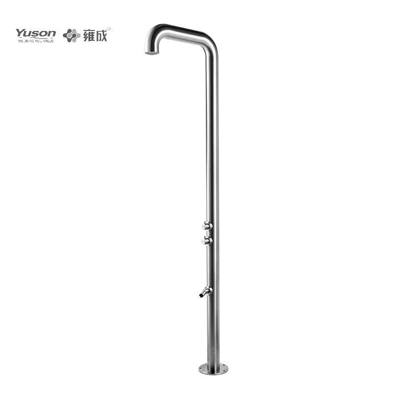 YUSON YS78663 Hot Selling rustproof inox outdoor shower outdoor pool shower beach shower for swimming pool