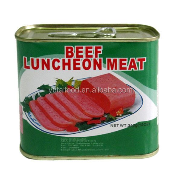 Various Canned Halal Beef Meat