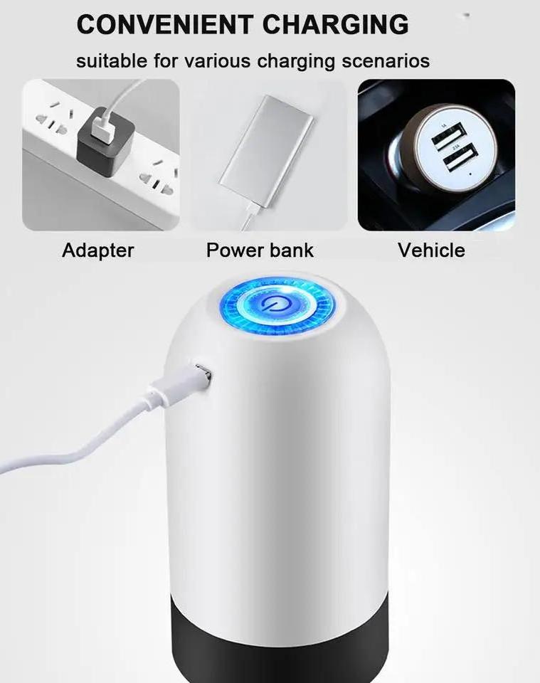 Home Gadgets Water Bottle Pump Mini Barreled Water Electric Pump USB Charge Automatic Portable Drink Dispenser Water Dispenser