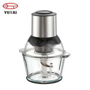 Kitchen Appliance Electric Fruit Meat Chopper 1.8L Glass Bowl Food Chopper