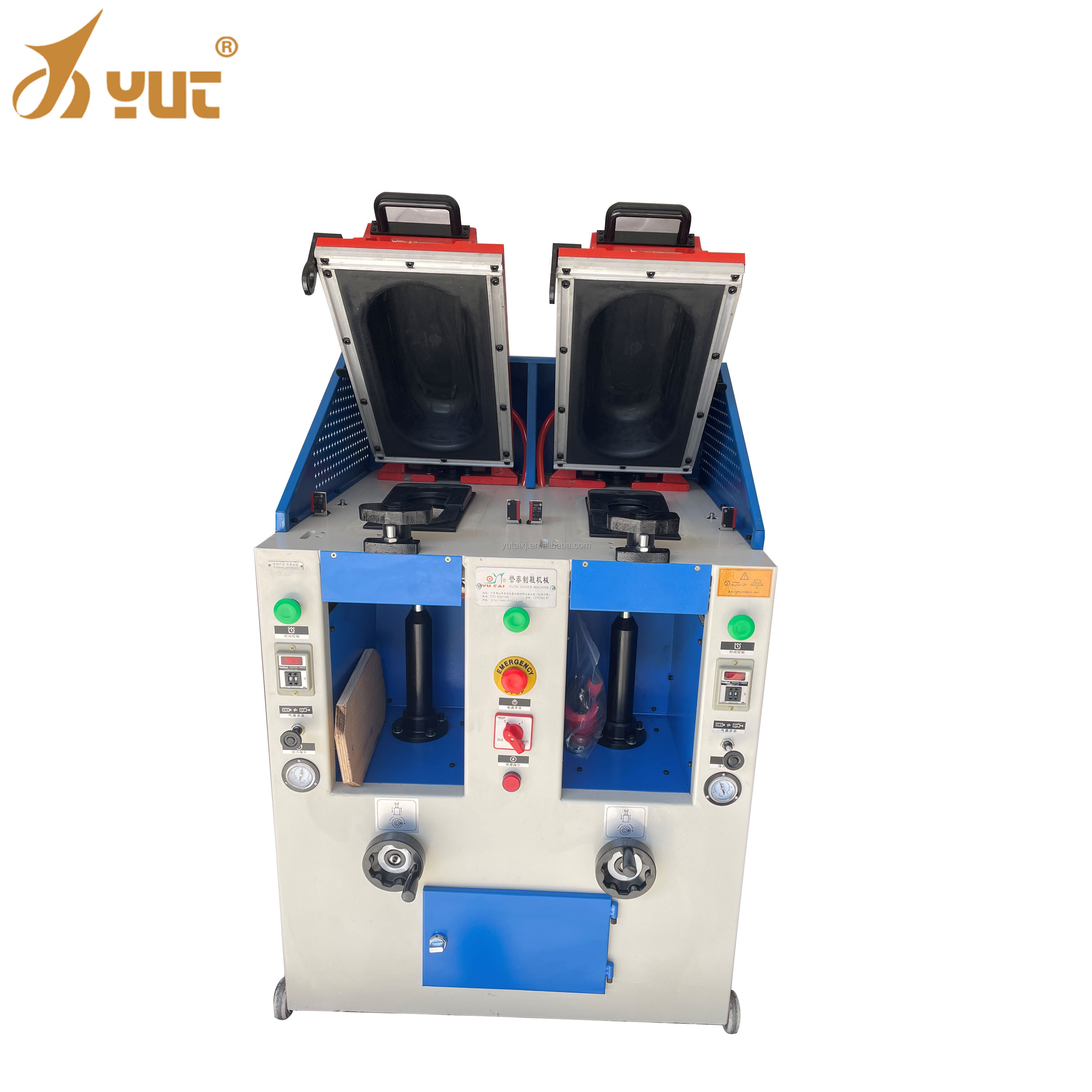 1000 pairs 8 hours Double Station Full Automatic Pneumatic Shoe Sole Press Machine