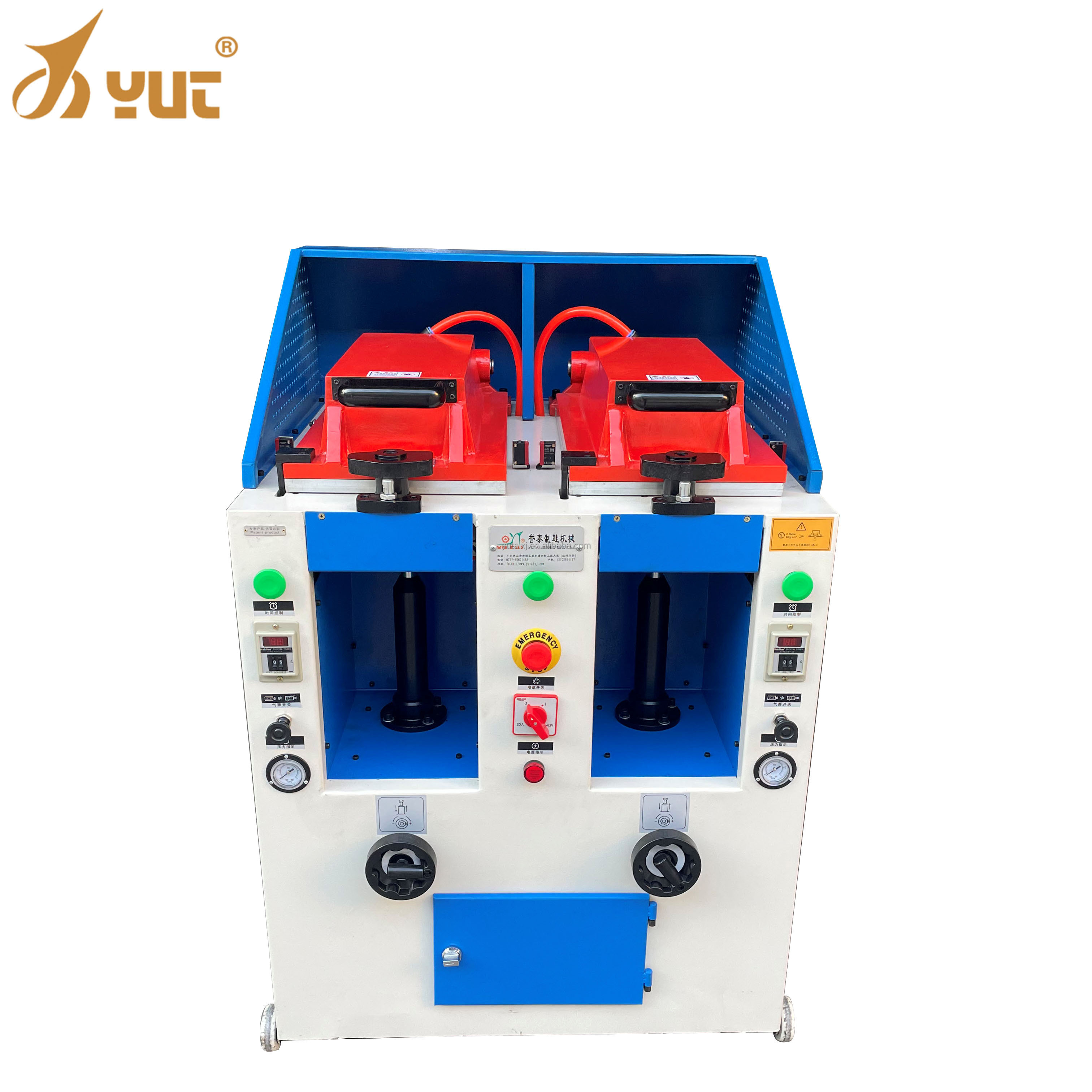 1000 pairs 8 hours Double Station Full Automatic Pneumatic Shoe Sole Press Machine