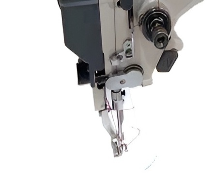 Direct drive double needle COMPOUND WALKING FOOT SEWING MACHINE