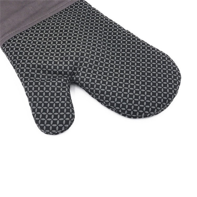 Hot Selling silicone printing grill mittens oven gloves extreme bbq heat resistance gloves