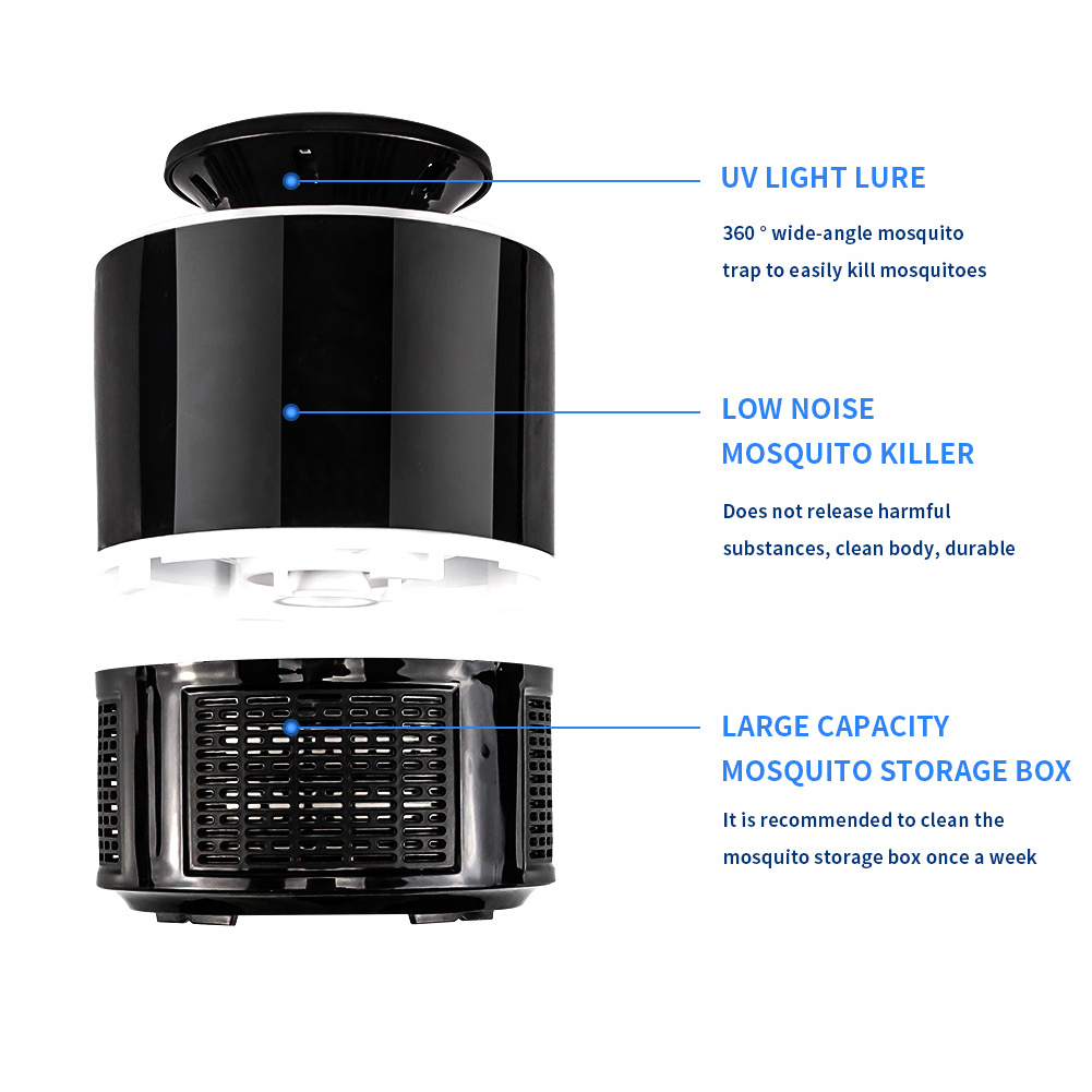 New USB photocatalyst mosquito killer lamp quiet LED household efficient mosquito catching magic device