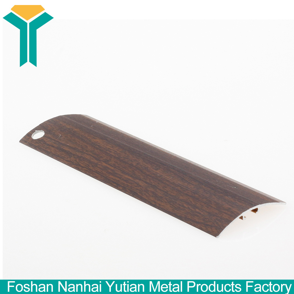 Aluminium Floor Threshold Flat Stair Nosing Wood Grain Floor Transition To Stair Strip Transition Profiles