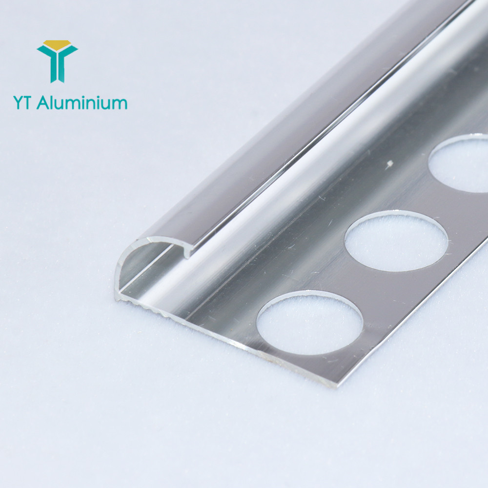 Yutian Aluminum Tile End Trim Pieces Wide Tile Finishing Trim Malaysia Quadrant Corner Edge Wall Tile Trim Profile