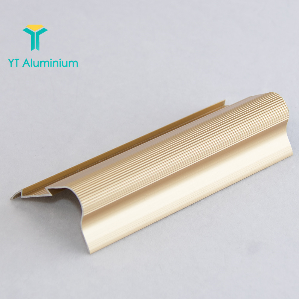 Led aluminum profile laminate wood stair nose treads