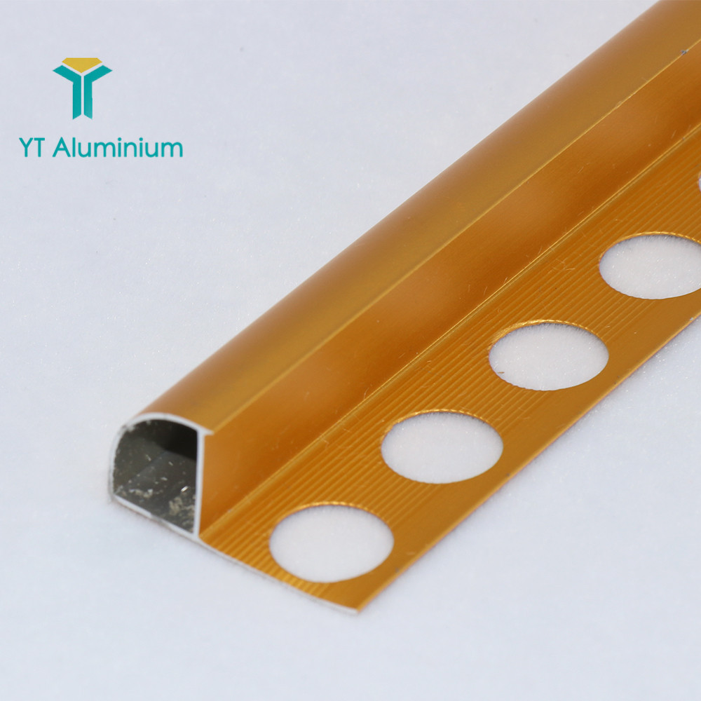 Yutian Aluminum Tile End Trim Pieces Wide Tile Finishing Trim Malaysia Quadrant Corner Edge Wall Tile Trim Profile