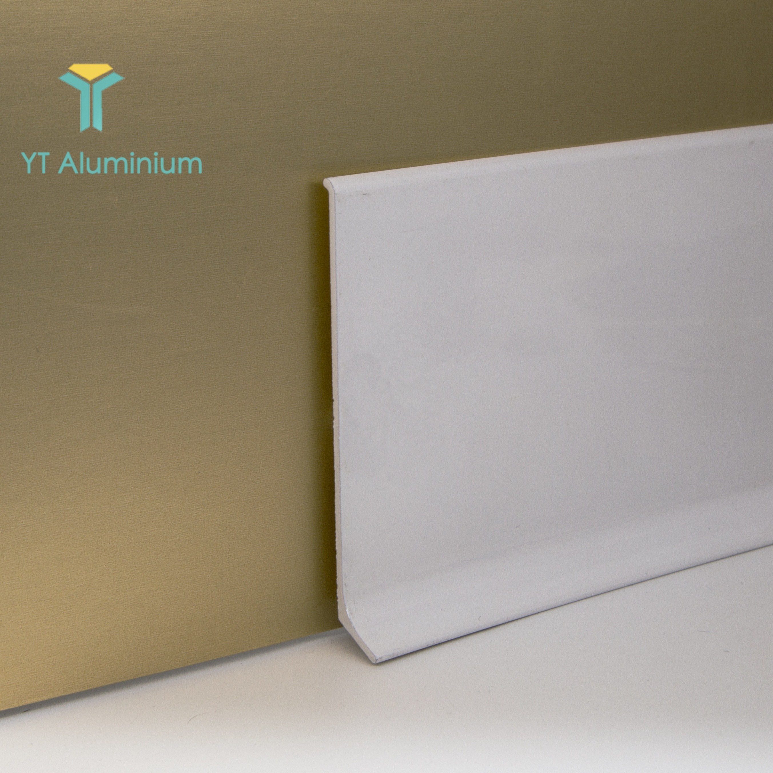 Aluminum Profile Skirting Board Cover Laminate Floor White Tile Trim Wall Base Self-adhesive 60mm Aluminum Skirting Baseboard