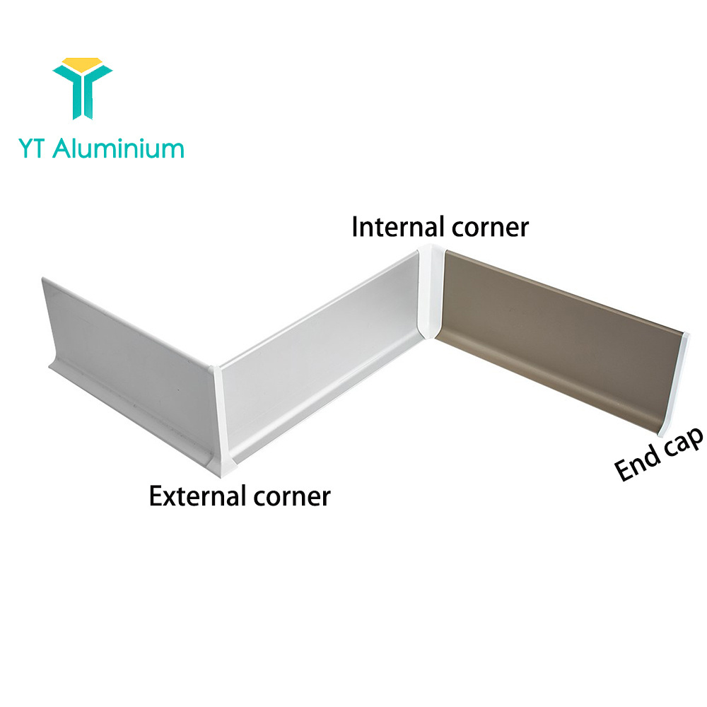 Aluminum Flooring Accessories Skirting Board End Caps