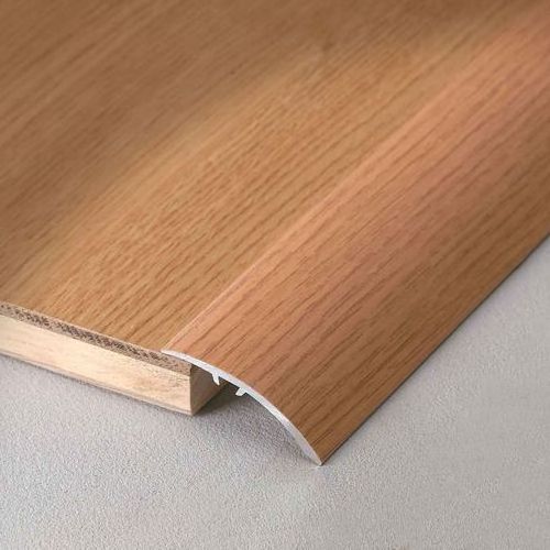 Bright Silver Flat Aluminium Door Floor Edging Bar Trim Threshold 40mm