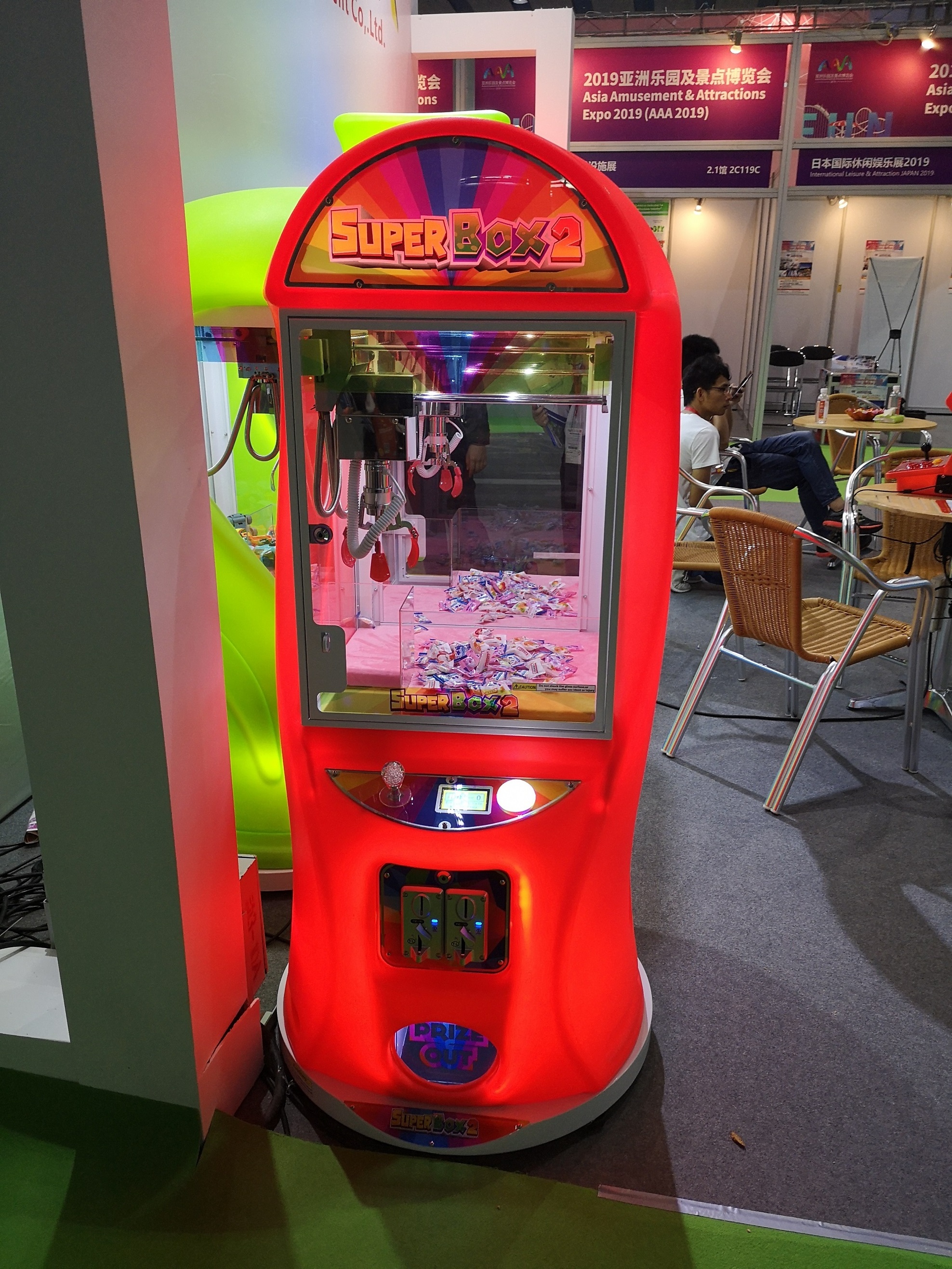 Super Box2 Coin Operated Mini Claw Arcade Toy Crane Vending Game Machine|Amusement Kids Arcade Simulator Toy Claw Game Machine