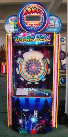 Hot Selling Indoor Sport Amusement Coin Operated Arcade  Super Ball Lottery Ticket Redemption Game Machine For Sale