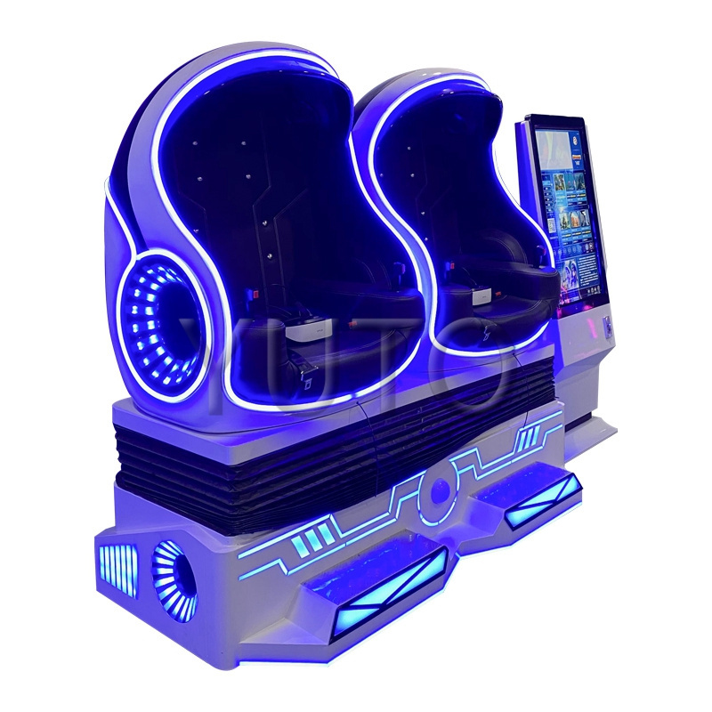 High Profit Coin Operated Indoor Sport Amusement Hot Sale 9d Virtual Reality 9D VR-2seats- VR Capsule Simulator for theme park