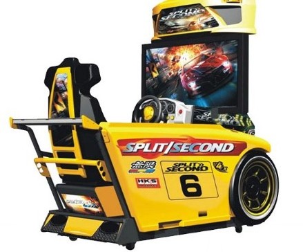 Hotselling Amusement Coin Operated Arcade 32LCD Initial D 5 Car Racing Video Simulator Game Machine For Sale