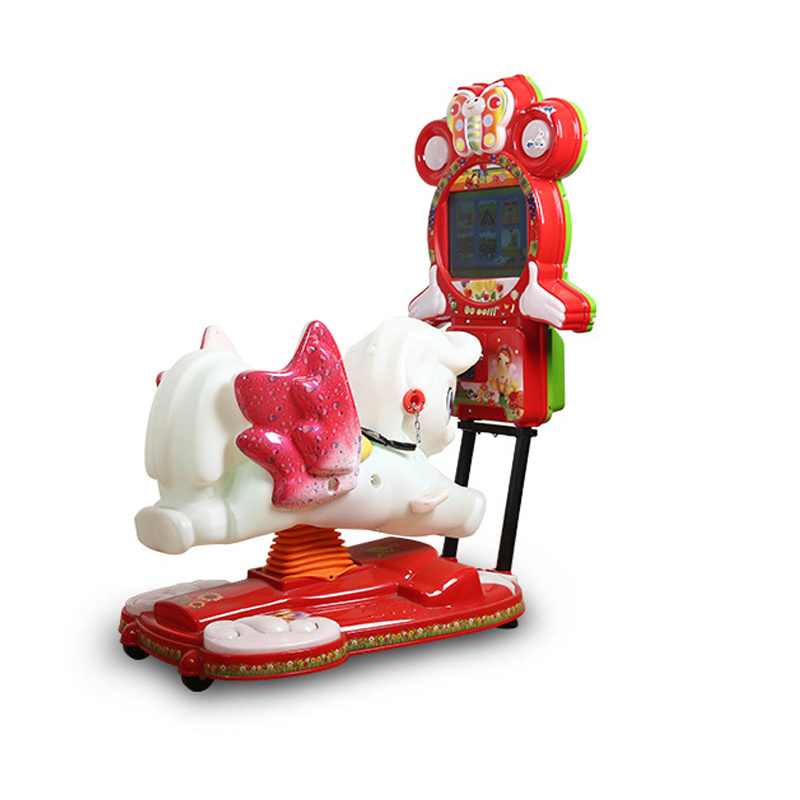 3D Flower Simulator Horse Racing coin operated Baby Swing Car Amusement Ride Machine For Sale