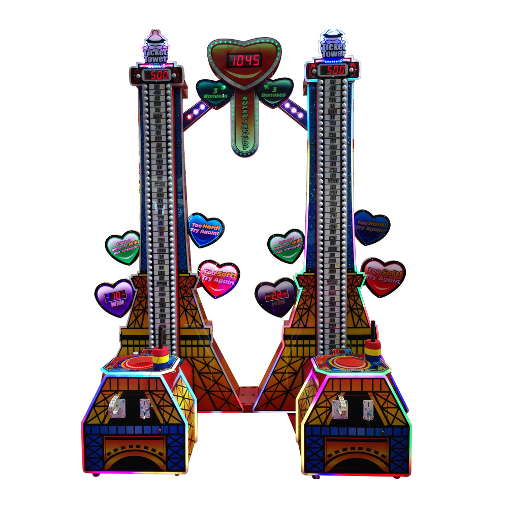 Hotselling Lucky Tower Coin Operated Indoor Amusement Arcade Hammer Game Machine For Sale