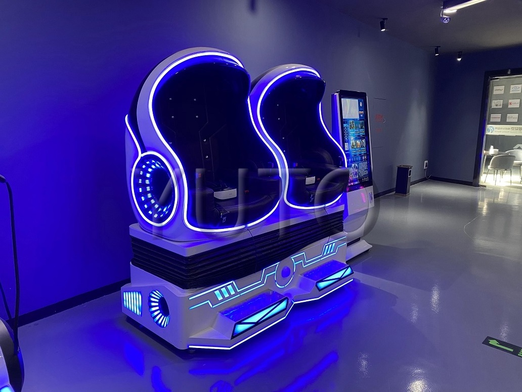 High Profit Coin Operated Indoor Sport Amusement Hot Sale 9d Virtual Reality 9D VR-2seats- VR Capsule Simulator for theme park