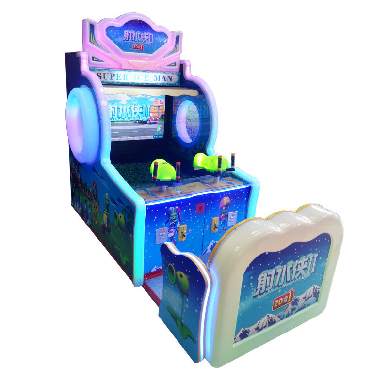 Hotselling Super Ice Man Indoor Coin Operated Arcade Children's Water Shooting Game Machine  For Sale