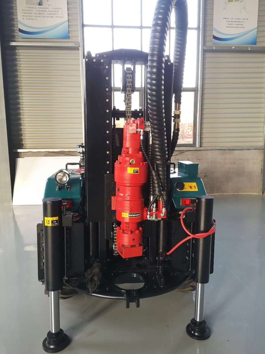 air compressor tractor mounted water well drilling rig machine