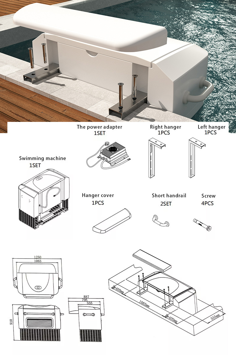 cheap hot tub endless swim spa pool swimming machine for sale outdoor whirlpool swim current machine for pools